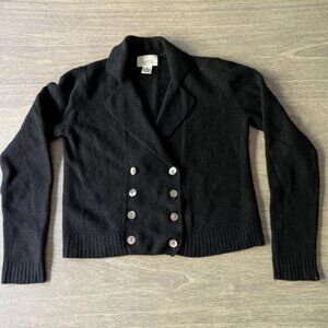 Double-Breasted Cropped Cardigan